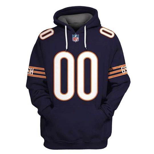 Personalized Name and Number Chicago Bears GSH Hoodie