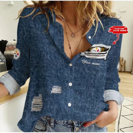 Pittsburgh Steeler Personalized Woman Shirt