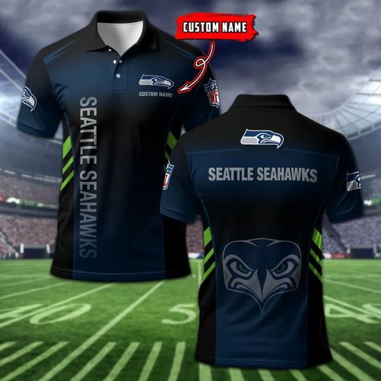 Discover Seattle Seahawks Personalized Men Polo Shirt