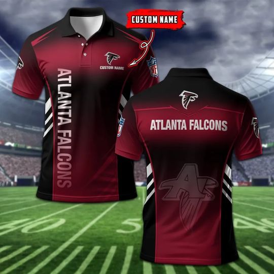 Atlanta Falcons Personalized Men Polo Shirt
