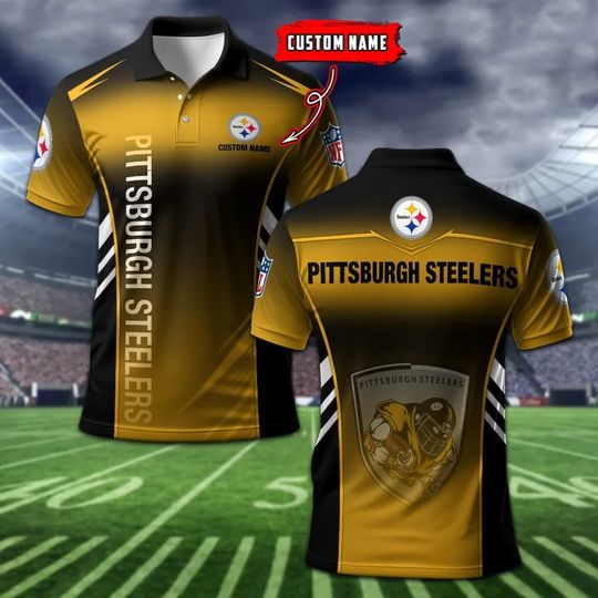Discover Pittsburgh Steeler Personalized Men Polo Shirt