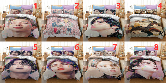 BTS Collection Bed Cover Set Single Double Queen King Bedding Set