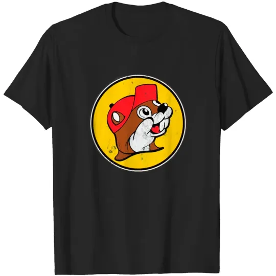 Discover Buc Ee's Beaver Vintage Style Distressed Logo T-Shirt