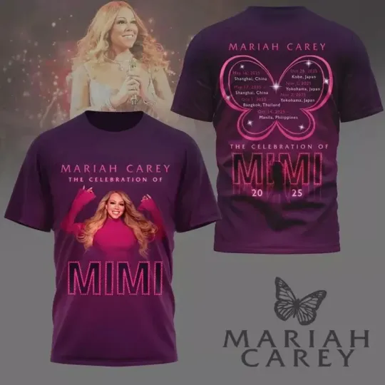 Discover Mariah Carey the celebration of Mimi 2025 T-shirt 3D