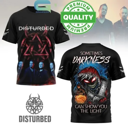Discover Collection Disturbed Band Sometime Darkness 3D AOP Shirt