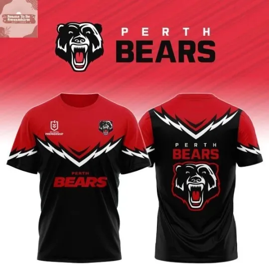 Discover Perth Bears Debut 2026-27 All Over Print 3D T-shirt