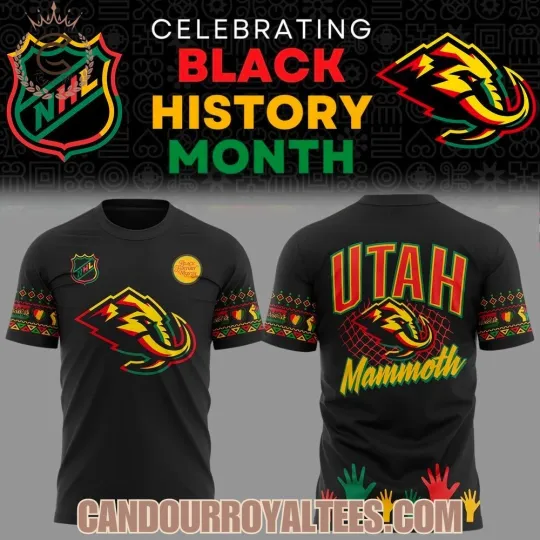 Discover Utah Mammoth Black History Month 3D Shirt