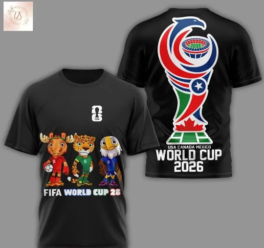 Fifa World Cup 2026 3D T-Shirt