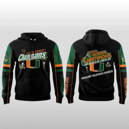 Discover Miami Hurricanes 2026 National Championship 3D Hoodie