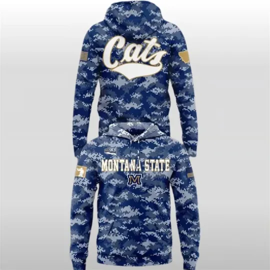 Discover Montana State Football 2025 Military Appreciation 3D Hoodie