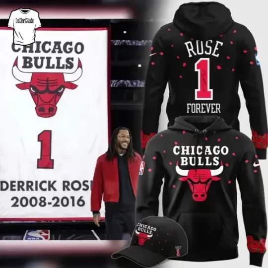 Discover Chic@go Bulls SIGNED D-Rose Special Edition 3D Hoodie