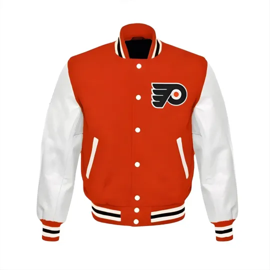 Philadelphia Flyers Baseball Jacket, Baseball Jacket Gift for Fan