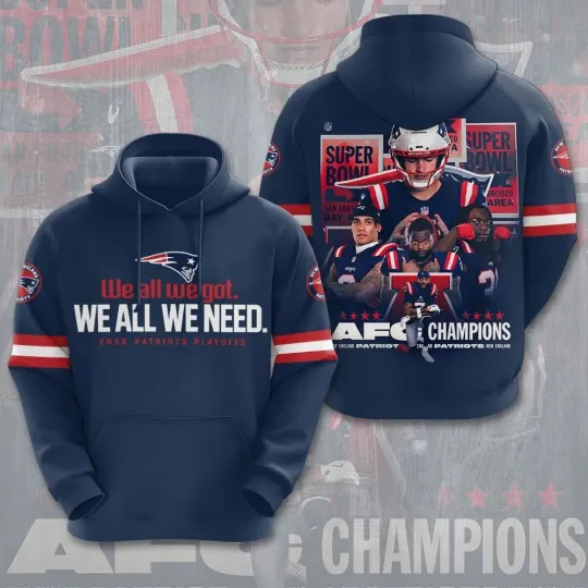 Discover Patriots Champions 2026 3D Hoodie