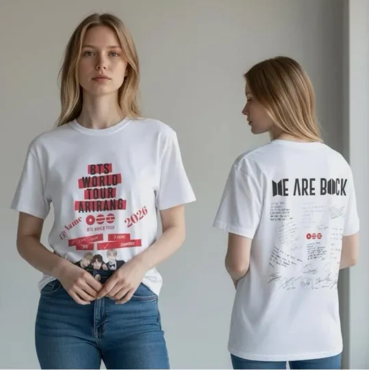 BTS Concert World Tour 2026 T-Shirt - Music Graphic