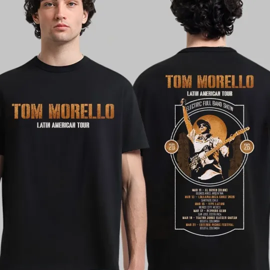 Discover Tom Morello Latin American Tour 2026 T-Shirt