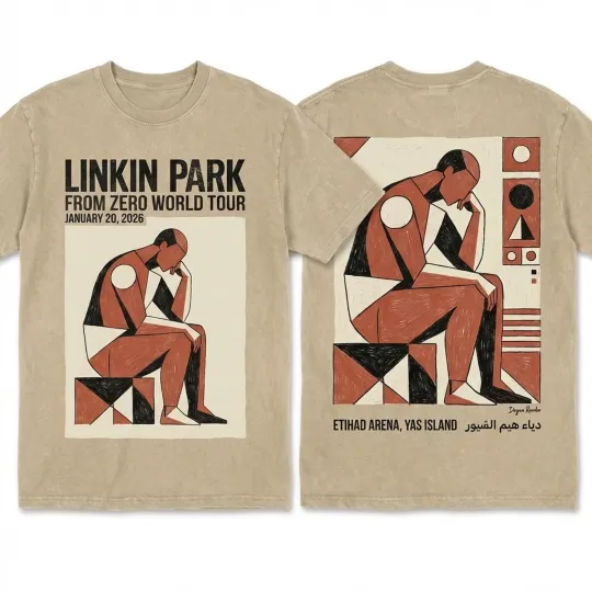 Linkin Park From Zero World Tour 2026 Vintage Wash Graphic T-Shirt