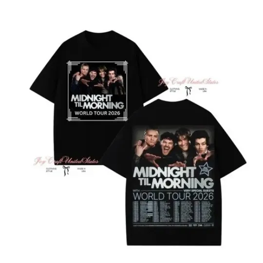 Discover Midnight Til Morning Tour 2026 Unisex T-shirt