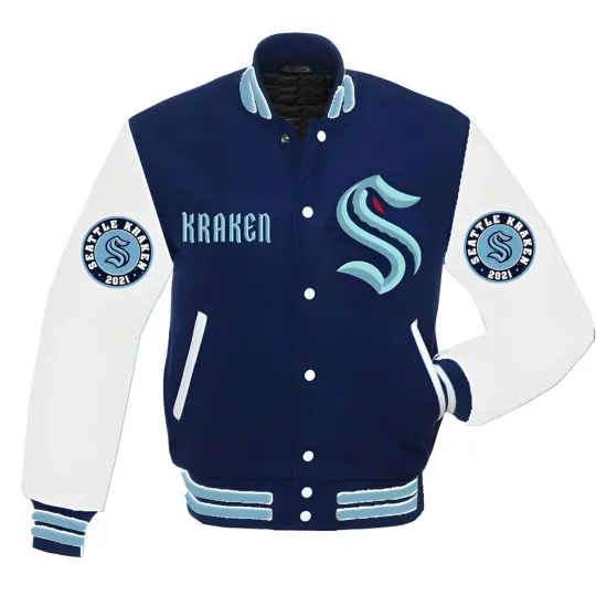 Discover Seattle Kraken Baseball Jacket, Baseball Jacket Gift for Fan