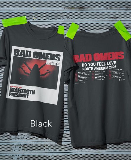 Discover Unisex Tshirt, Longsleeve Bad Omen North America Tour 2026