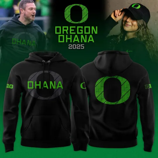Discover Oregon Ohana Hoodie Black Ducks Fan 3D Hoodie