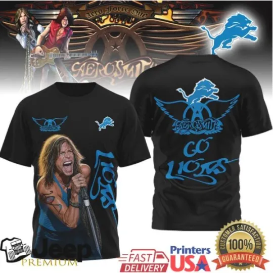 Discover Aerosmith Steven Tyler 3D All Over Print Metal band Tshirt