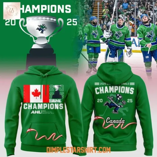 Discover Abbotsford Canuck 2025 AHL Champions 3D Hoodie
