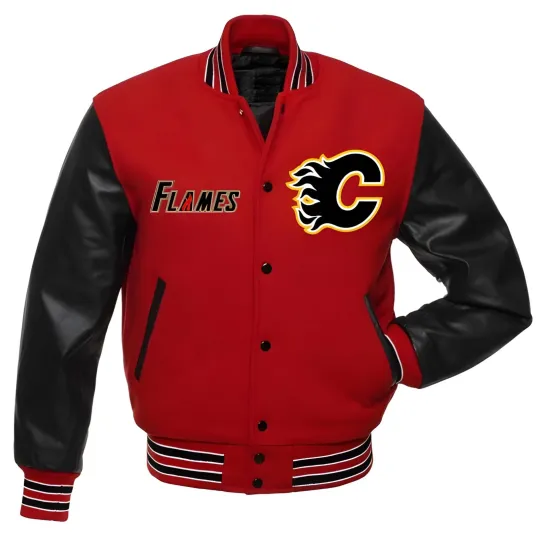 Discover Calgary Flames Baseball Jacket, Baseball Jacket Gift for Fan