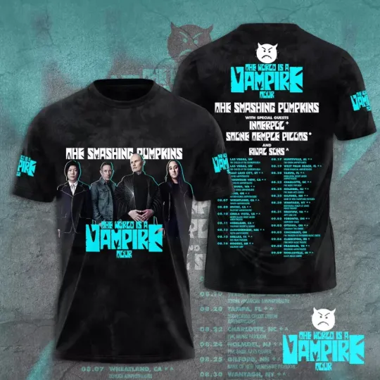 Discover The Sm.Ash.Ing Pu.Mpk.Ins 2025 Tour 3D T-Shirt Unisex