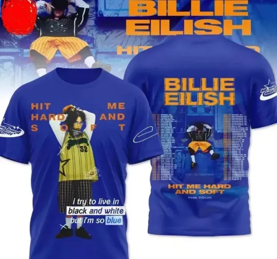 Billie Eilish Hit Me Hard And Soft The Tour 2025 3D T-Shirt