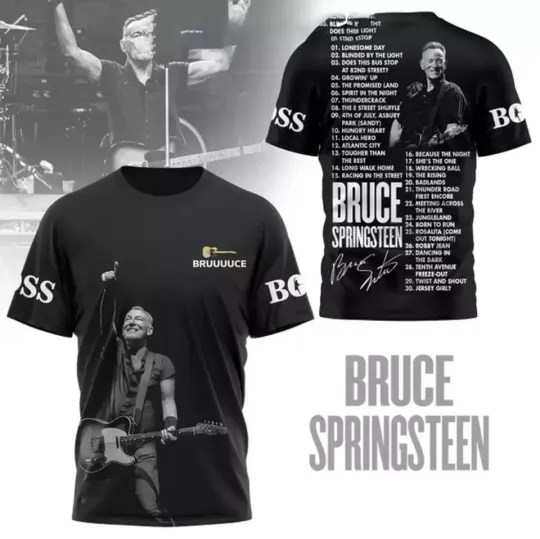 Bruce Springsteen Lonesome Day Blinded By The Light 3D T-shirt