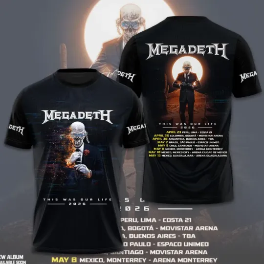 Discover Megadeth 3D Shirt
