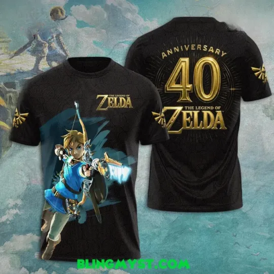 Discover The Legend of Zelda 40th Anniversary Limited Edition 3D Shirt