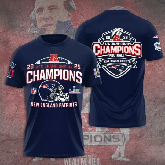 Discover New England Patriot  Champions 25-26 3D Shirt