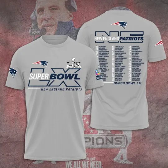 Discover New England Patriot Champions 25-26 3D Shirt