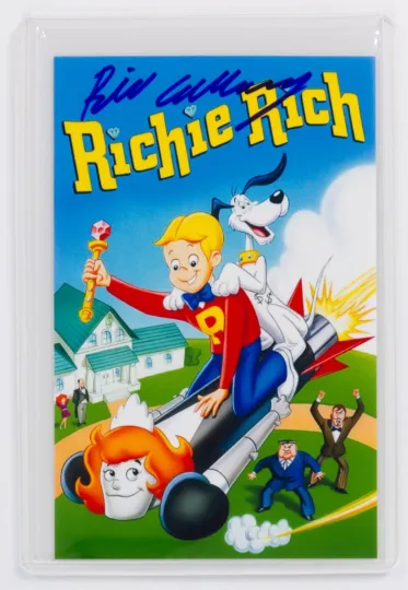 Bill William Callaway Signed Print Photo - Richie Rich Mini Poster Professor Keanbean