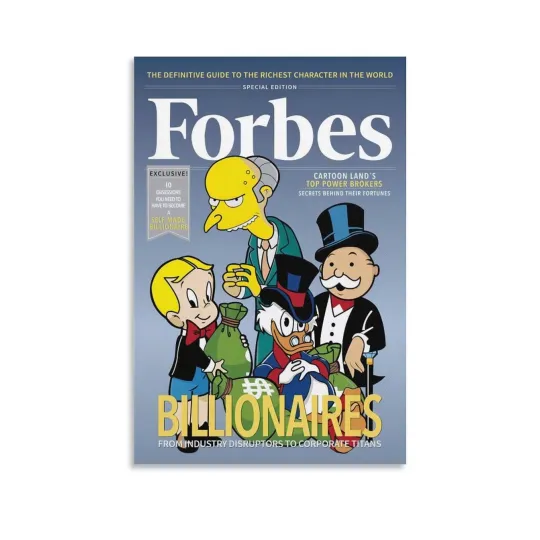 Burns Scrooge Richie Rich and Alec Poster Wall Art Picture Print