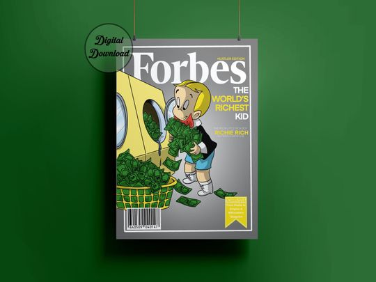 Forbes Wall Art | Richie Rich Poster | Hustler Edition Poster