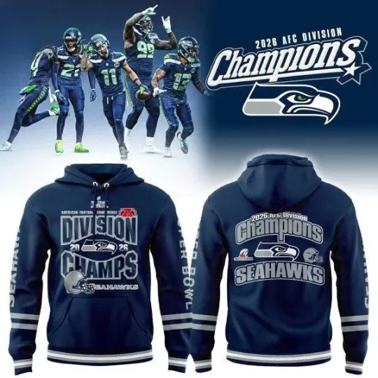 Discover Seahawks 2026 Division Champions Hoodie