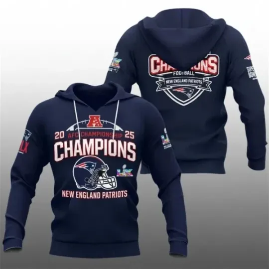Discover Patriots 2025 Bowl championship Champions Bowl LX Hoodie