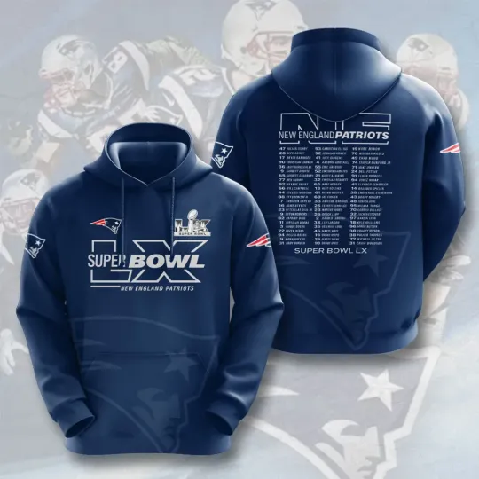 Discover Patriots 2026 Champions 3D Hoodie
