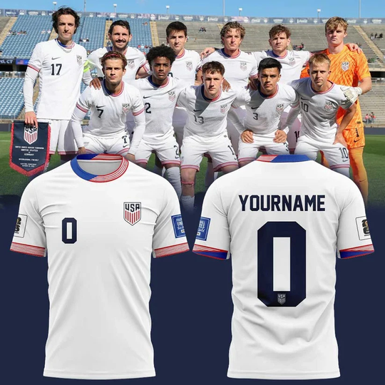 Discover U.S. S@ccer 2026 World Cup Limited Edition Home Shirt Custom Name, Number 3D