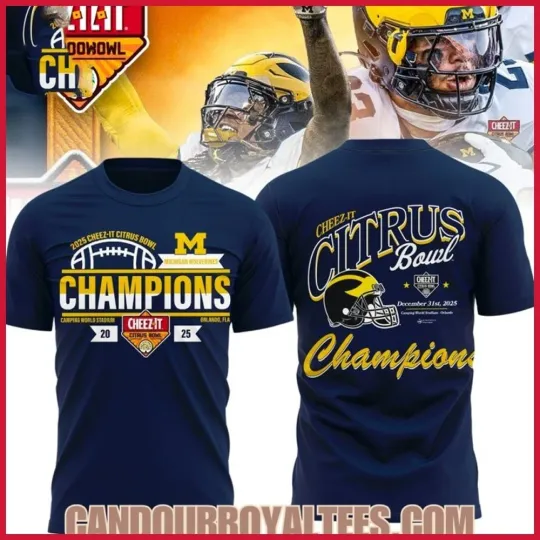 Discover Michigan Wol*verines 2025 Cheez-It Citrus Bowl Champions Fans Gift