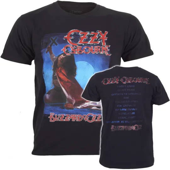 Ozzy Osbourne Blizzard Of Ozz Tracks T-Shirt Black