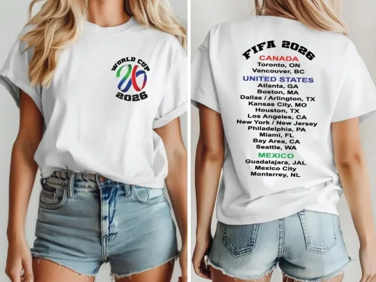 Discover World Cup 2026 T-Shirt, Soccer FIFA Tee, United States Canada Mexico