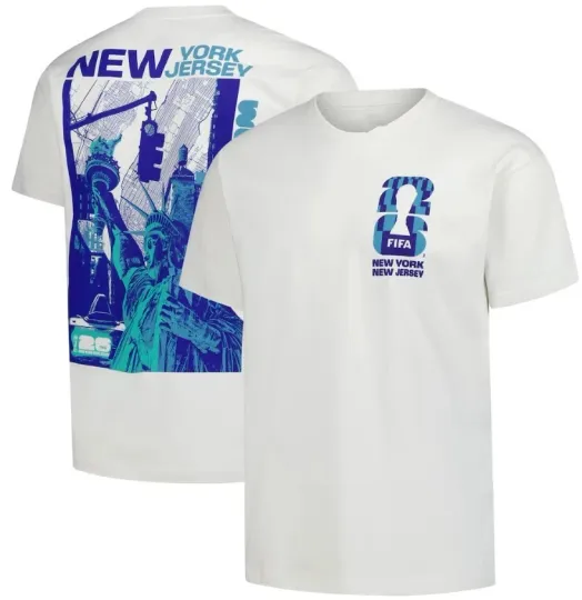 Discover 2026 FIFA World Cup New York Host City Local T- shirt, White