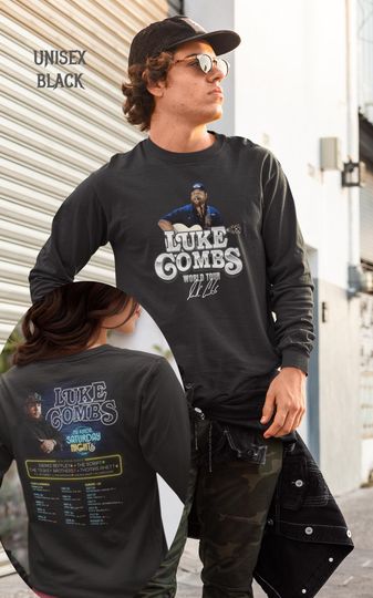 Discover Lukee Comb My Kinda Saturday Night Tour 2026 T Shirt Concert Merch Unisex Tee