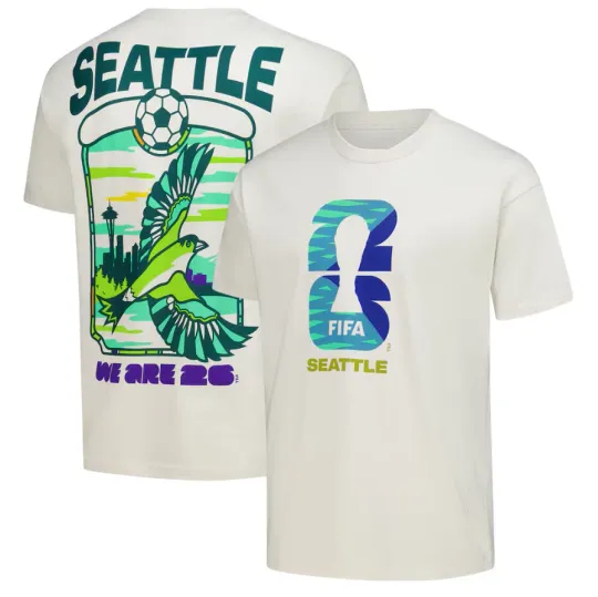 Discover 2026 FIFA World Cup Outerstuff Seattle Host City Local T-Shirt - White