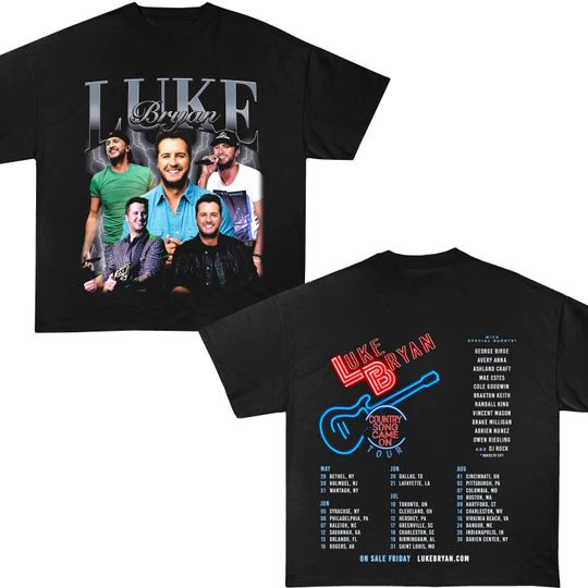 Luke Bryan Graphic Shirt, 2025 Luke Bryan Country Song Came On Tour Shirt