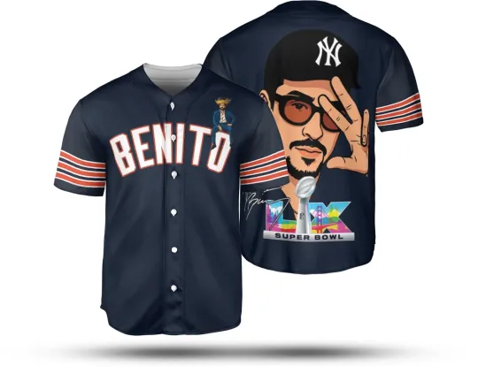 Discover Benito Bowl Bad Bunny Baseball Jersey, Bad Bunny LX Shirt, Gift For Fans