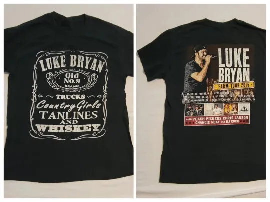 2 Sides Luke Bryan 2018 Farm Tour T Shirt
